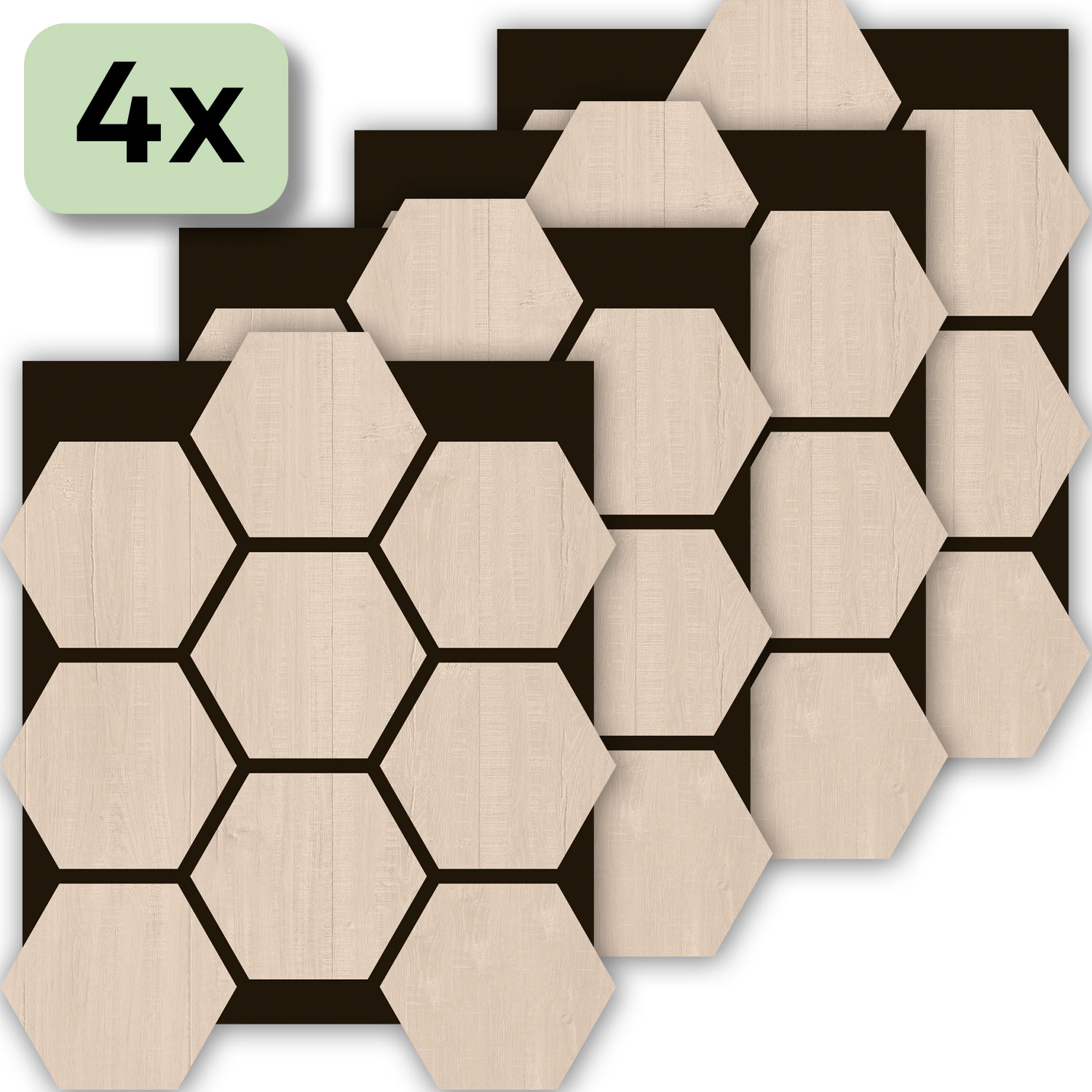 Akustikpaneel Hexagon, 4 Stück Akustikpaneel Hexagon, 4 Stück