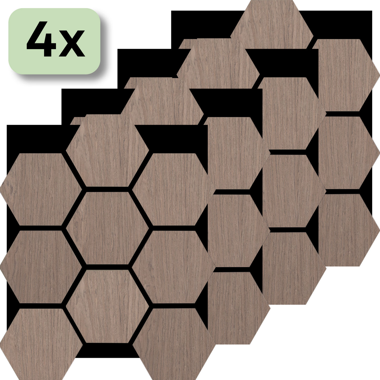 Akustikpaneel Hexagon, 4 Stück Akustikpaneel Hexagon, 4 Stück