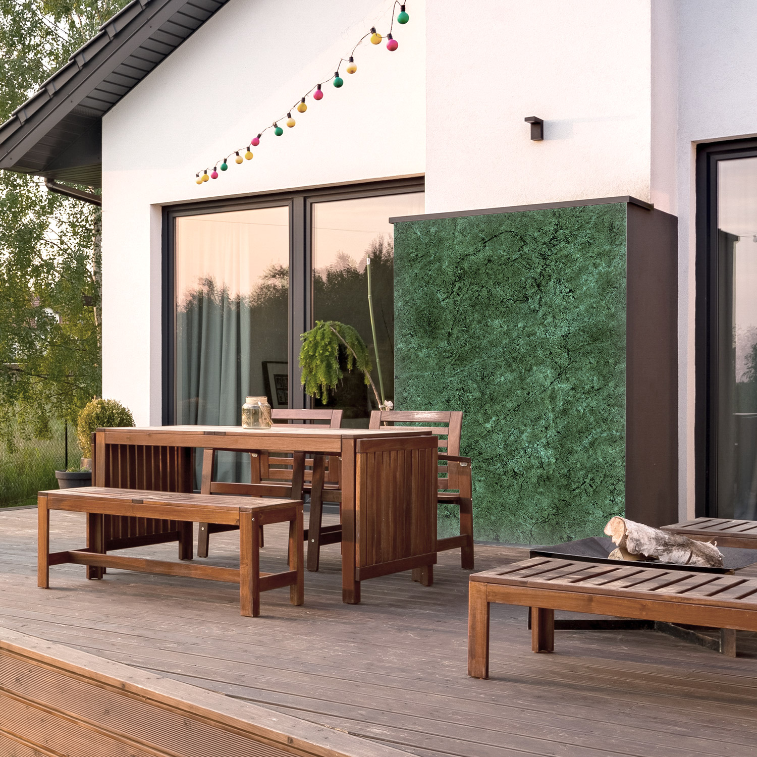 Wandverkleidung für den Outdoorbereich mit Marmor V14 Motiv Wandverkleidung für den Outdoorbereich mit Marmor V14 Motiv