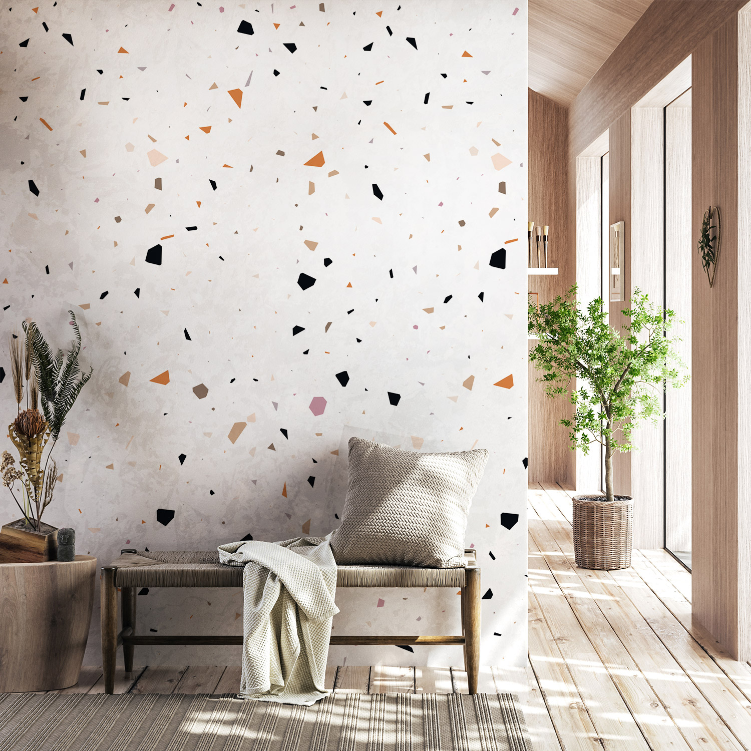 Wandverkleidung für den Flur mit Stein V7 Motiv Wandverkleidung für den Flur mit Stein V7 Motiv