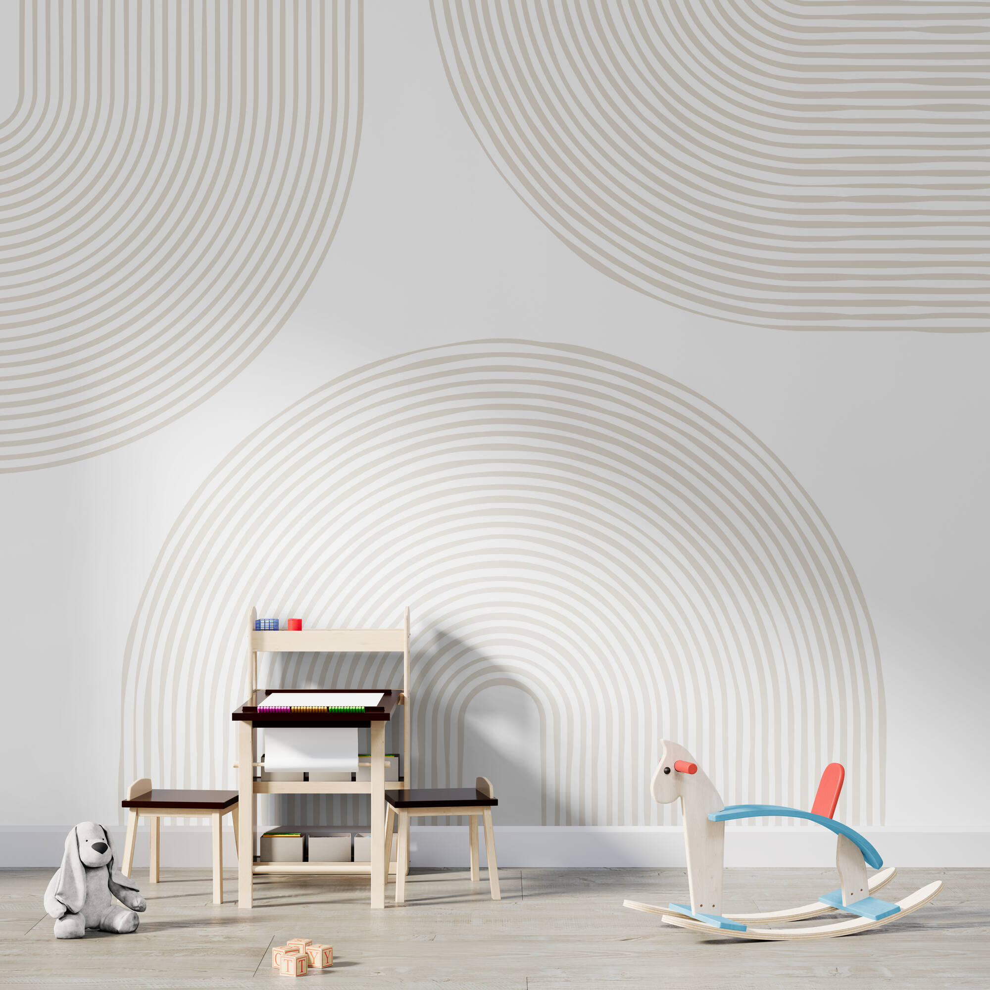 Wandverkleidung für das Kinderzimmer mit Abstrakt V8 Motiv Wandverkleidung für das Kinderzimmer mit Abstrakt V8 Motiv