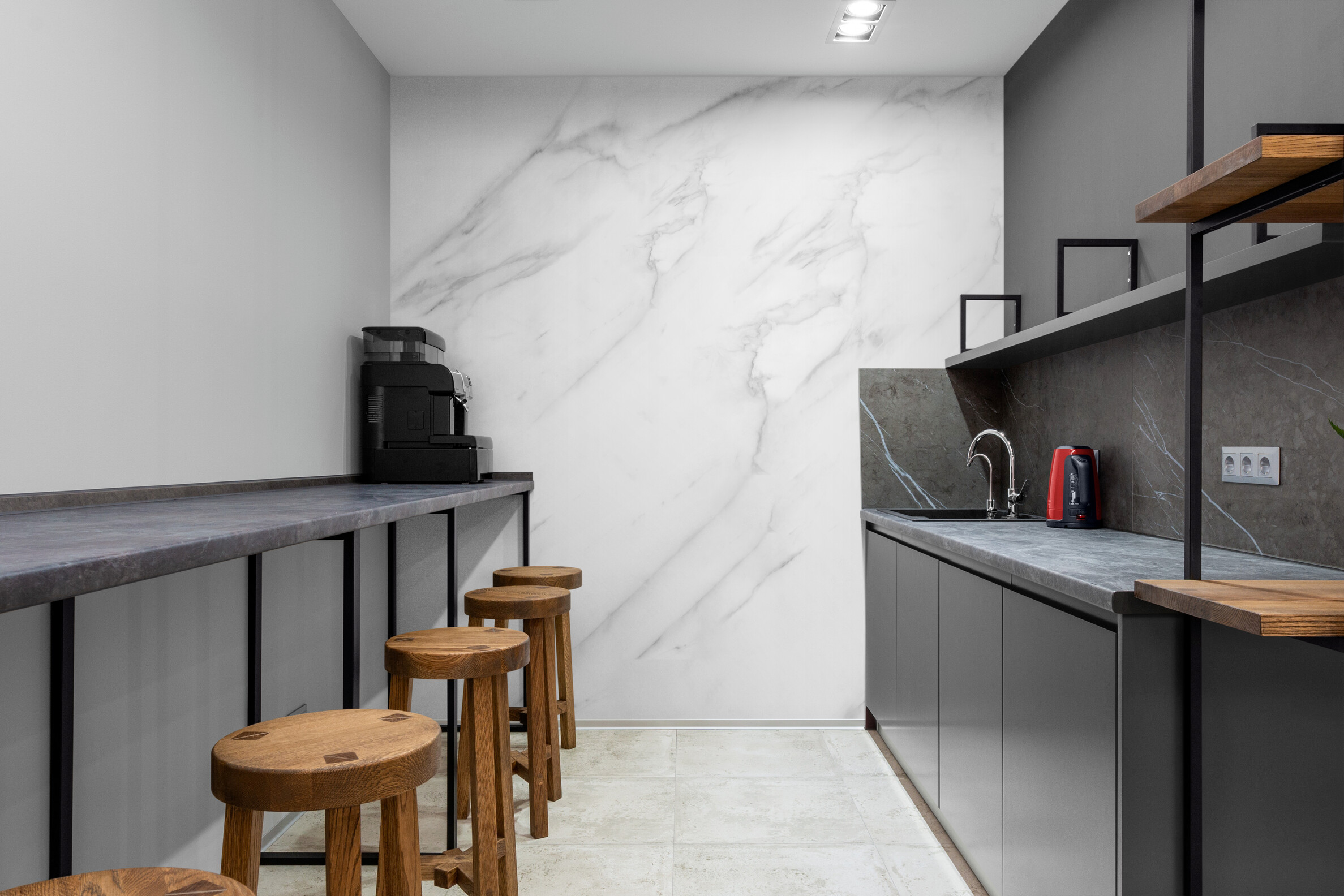 Küchenrückwand mit Marmor V1 Motiv als Fliesenersatz und Spritzschutz