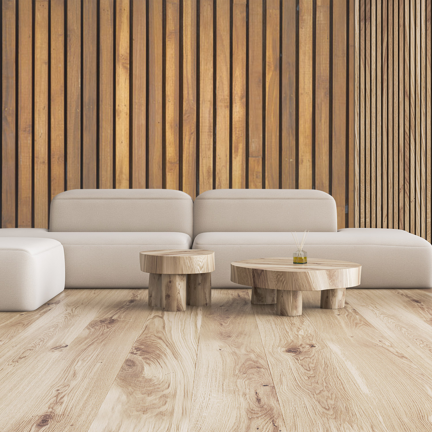 Wandverkleidung für deine Lounge mit Holz V6 Motiv
