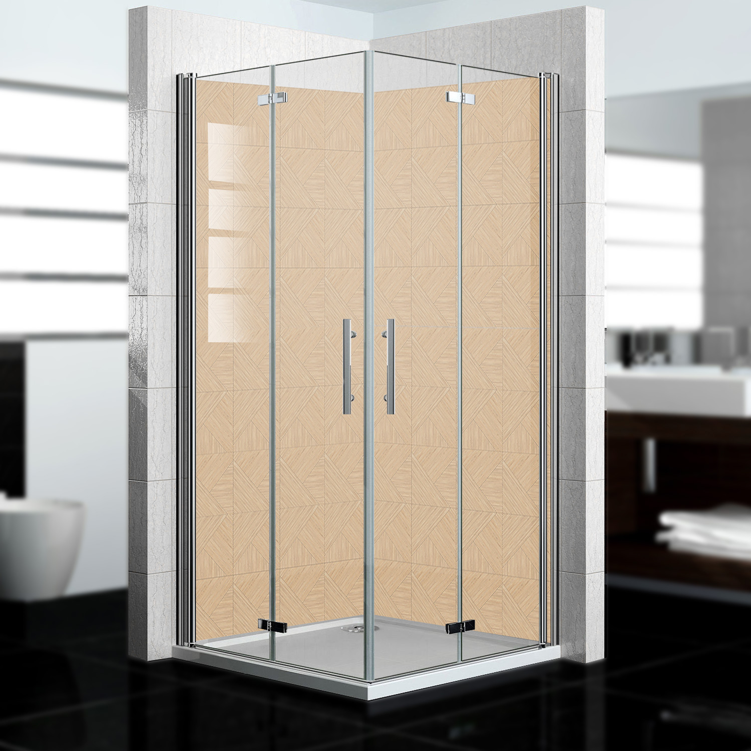 Duschrückwand mit Holz V9 Motiv, als Badrückwand zum Fliesenersatz Duschrückwand mit Holz V9 Motiv, als Badrückwand zum Fliesenersatz