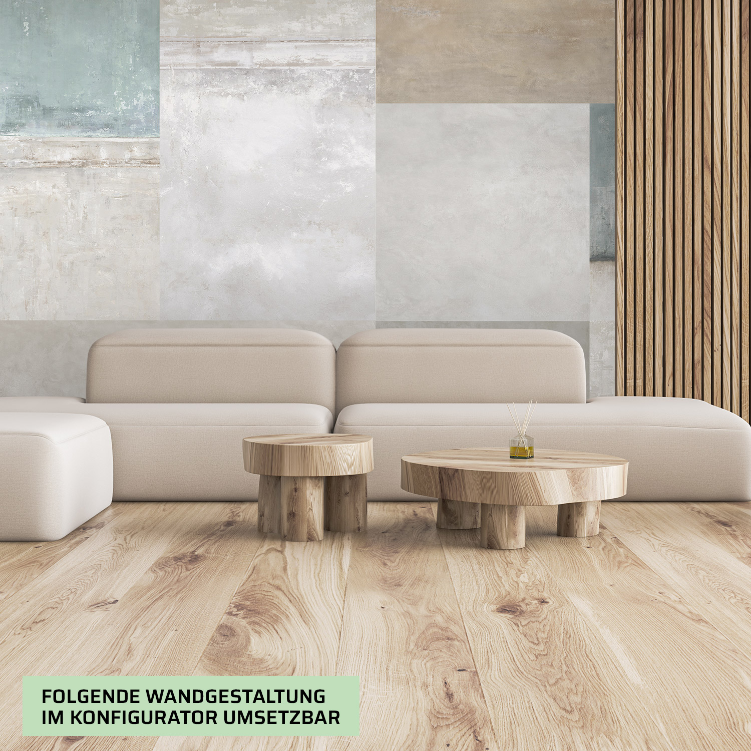Wandverkleidung für deine Lounge mit Stein V1 Motiv