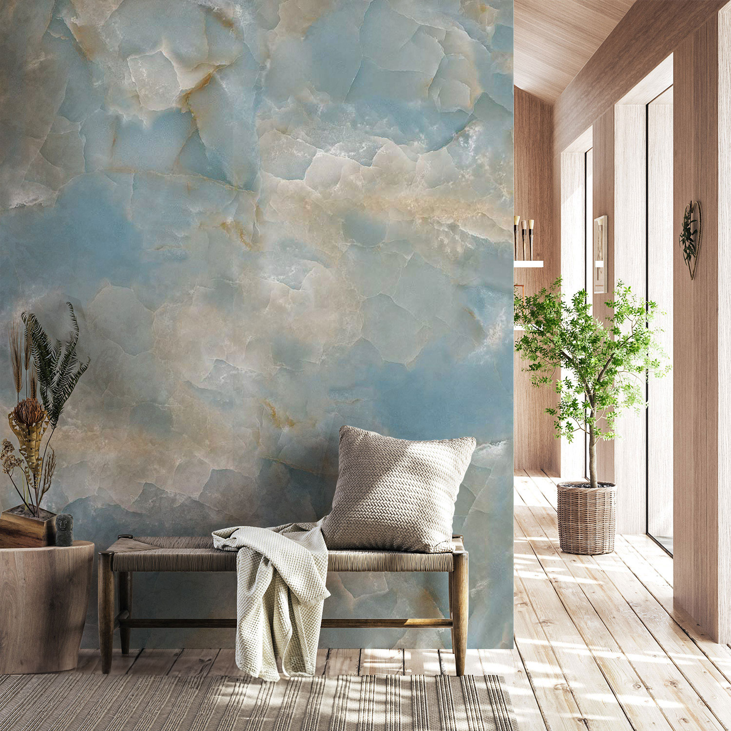 Wandverkleidung für den Flur mit Marmor V8 Motiv Wandverkleidung für den Flur mit Marmor V8 Motiv