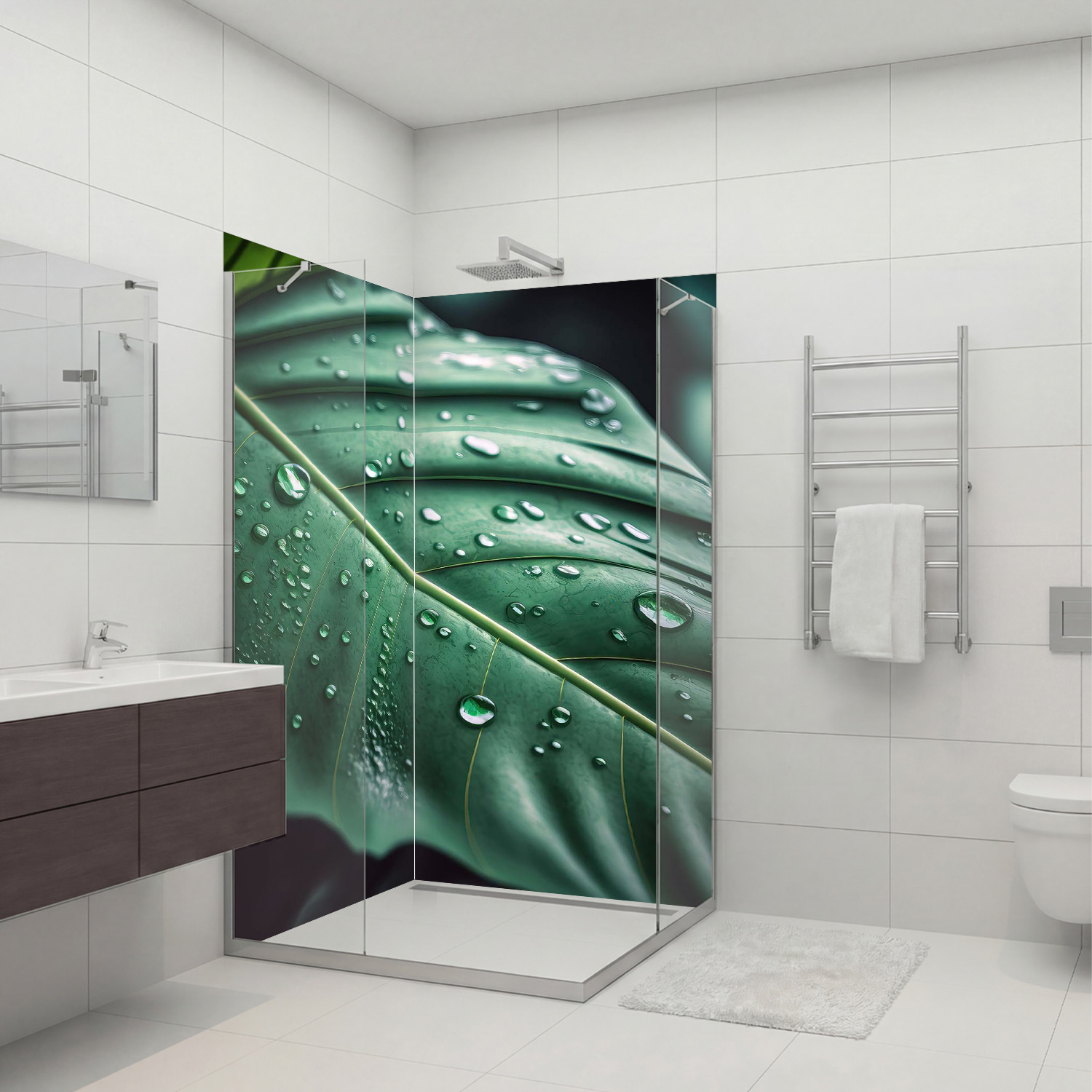 Duschrückwand mit Abstrakt V9 Motiv