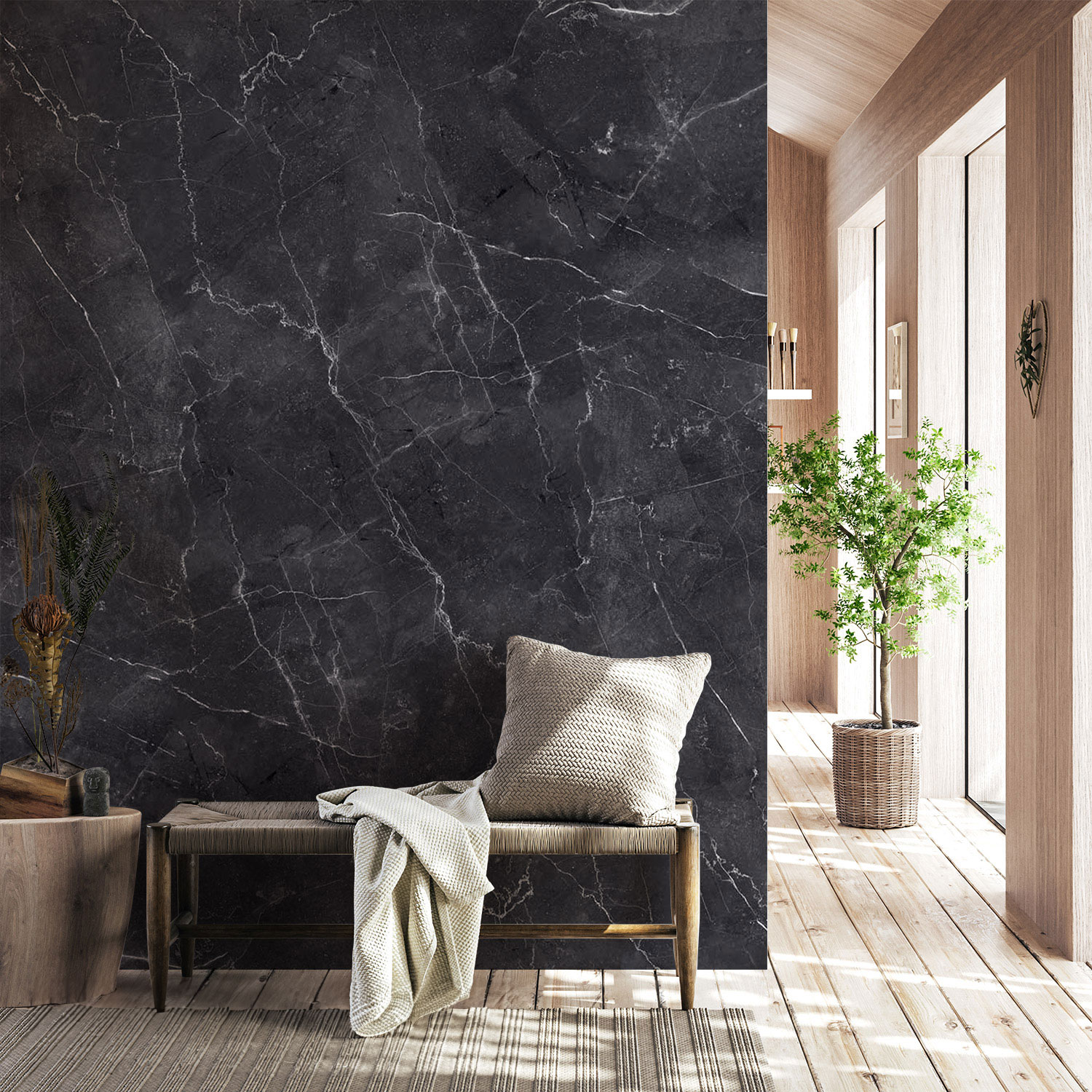 Wandverkleidung für den Flur mit Marmor V7 Motiv Wandverkleidung für den Flur mit Marmor V7 Motiv