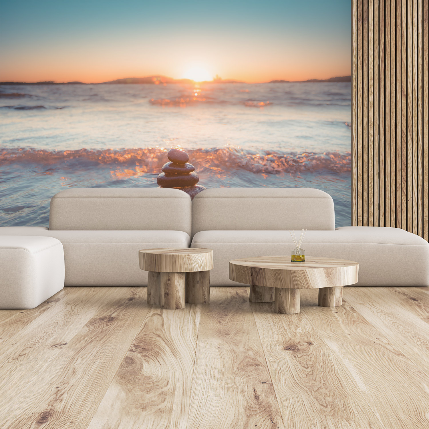 Wandverkleidung für deine Lounge mit Calm V1 Motiv Wandverkleidung für deine Lounge mit Calm V1 Motiv