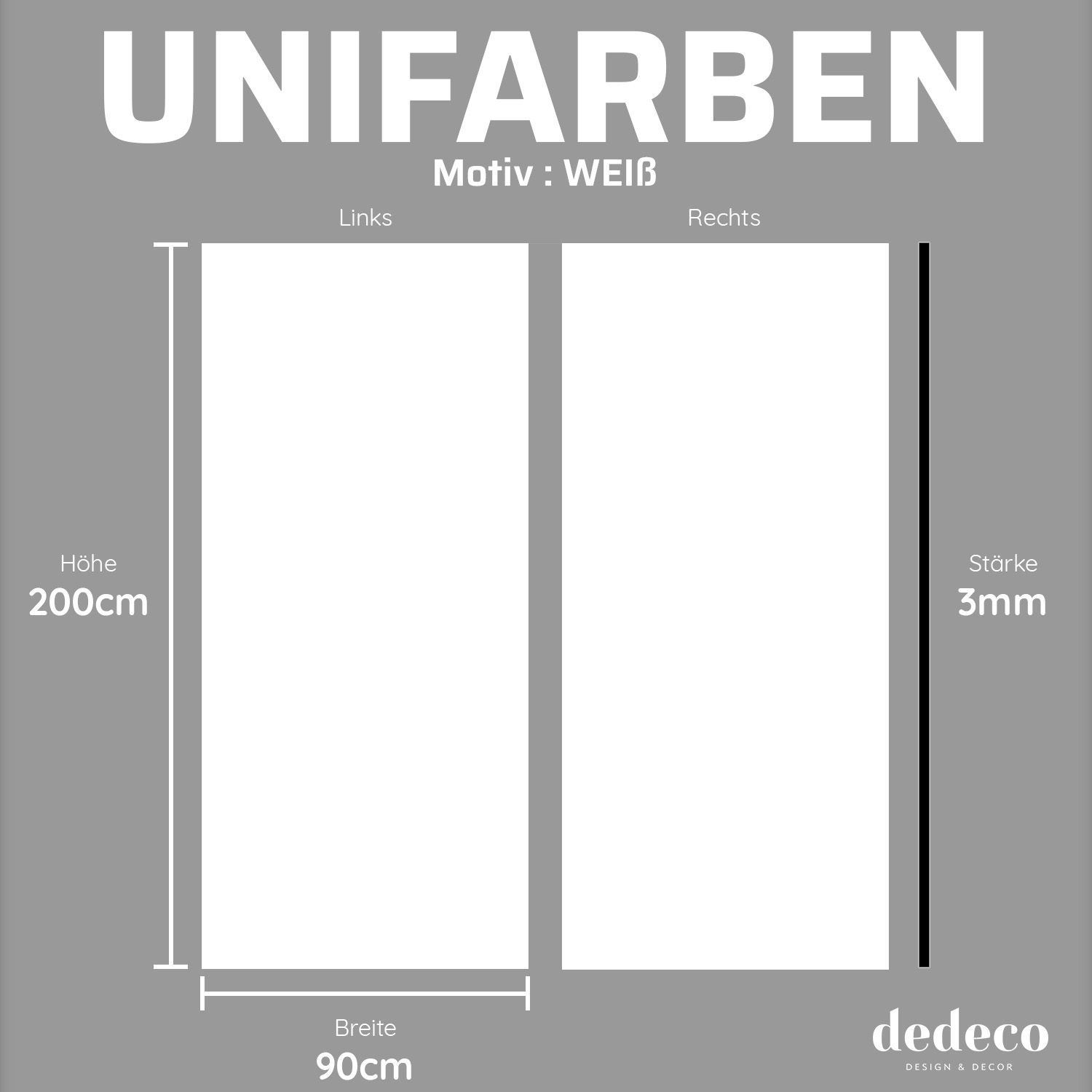 Duschrückwand mit Weiß V1 Motiv, als Badrückwand zum Fliesenersatz