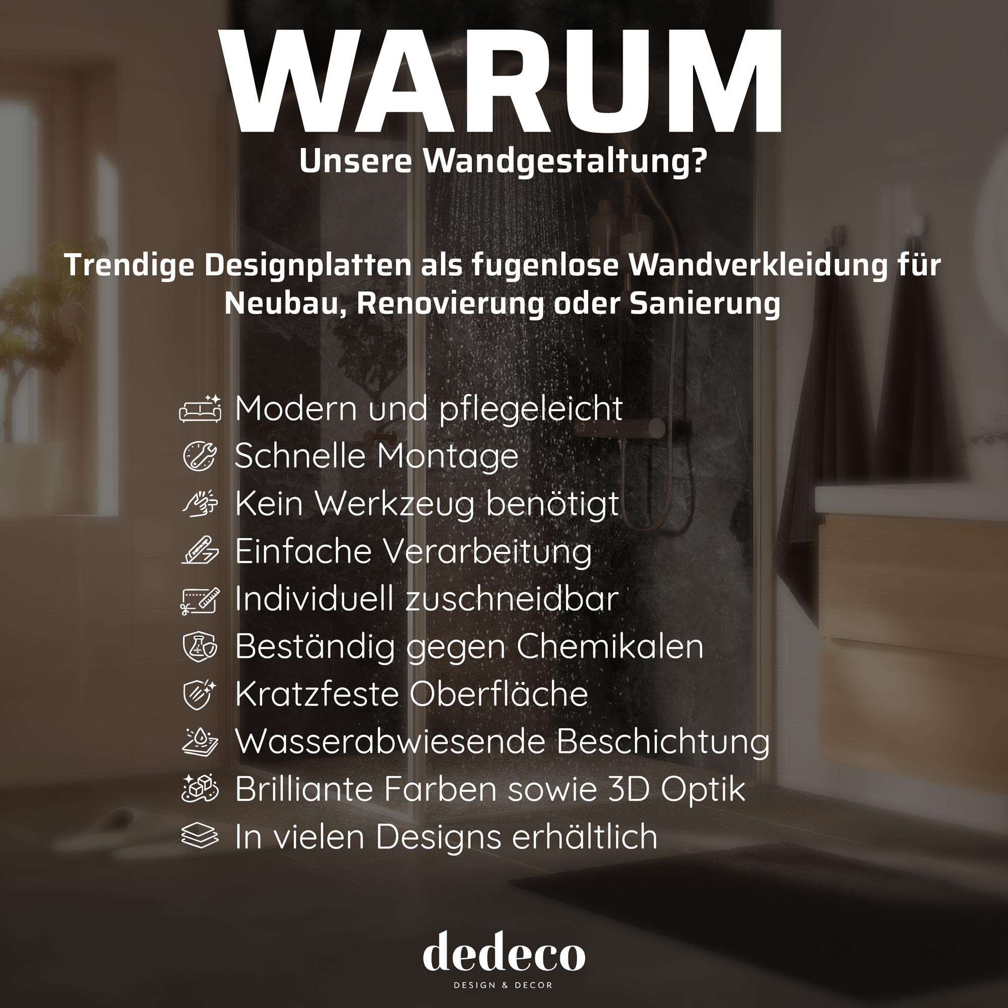 Duschrückwand mit Leuchtturm V1 Motiv, als Badrückwand zum Fliesenersatz