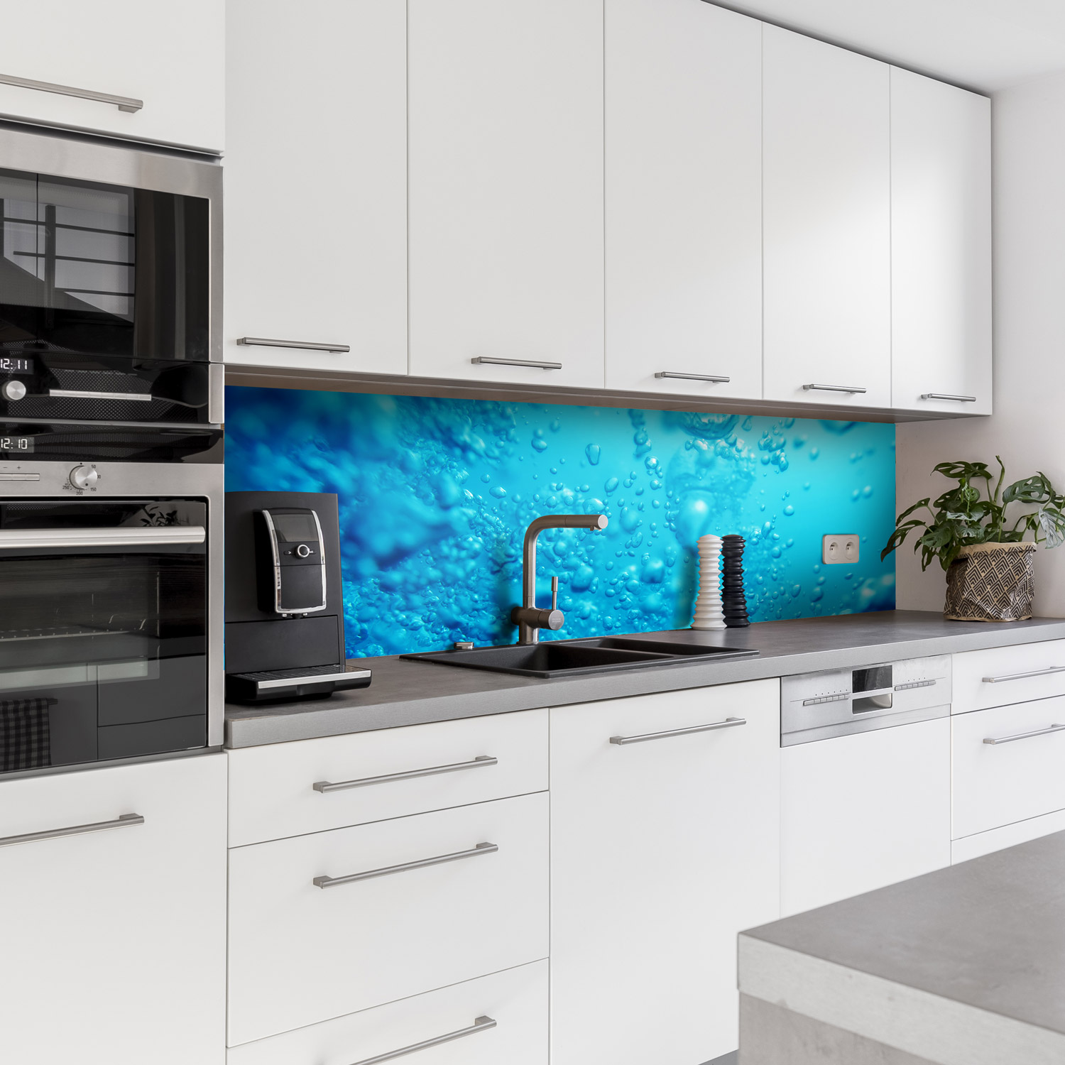 Küchenrückwand mit Wasser V2 Motiv als Fliesenersatz und Spritzschutz Küchenrückwand mit Wasser V2 Motiv als Fliesenersatz und Spritzschutz