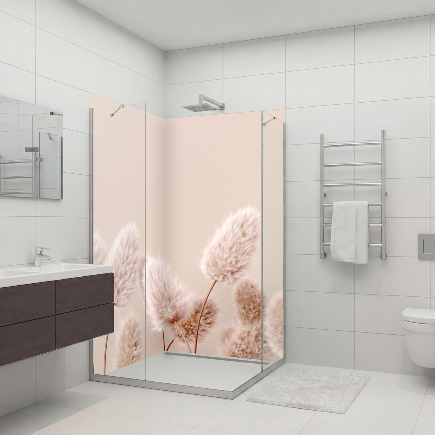 Duschrückwand Blumen V3 Motiv