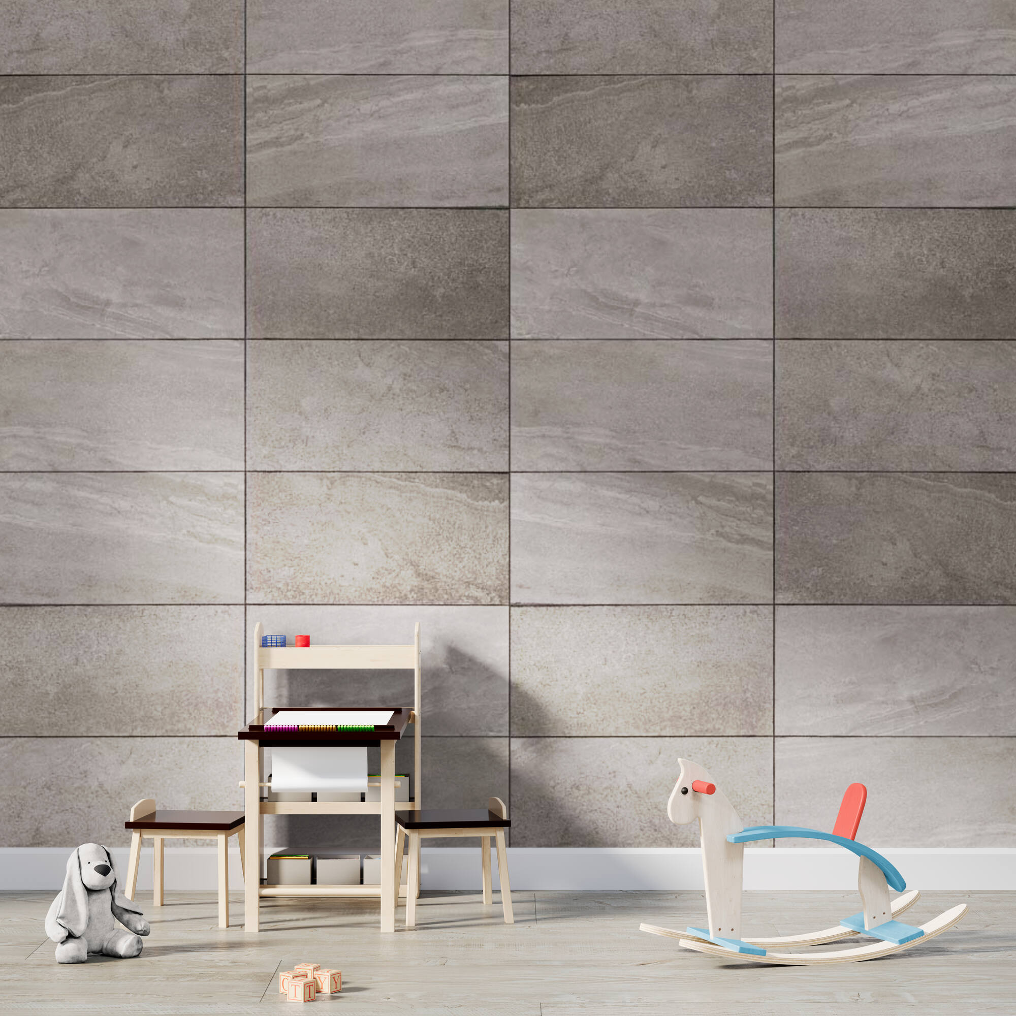 Wandverkleidung für das Kinderzimmer mit Fliesen V3 Motiv Wandverkleidung für das Kinderzimmer mit Fliesen V3 Motiv