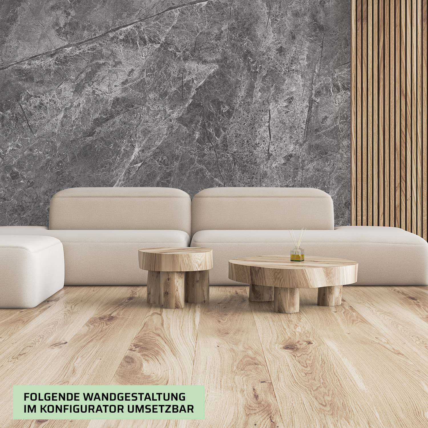 Wandverkleidung für deine Lounge mit Marmor V11 Motiv