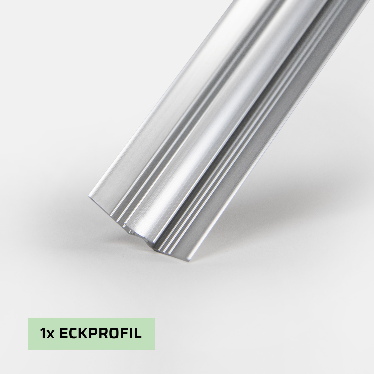 Aluminium Eckprofil Innen für 3mm Rückwände, Länge: 2000mm
