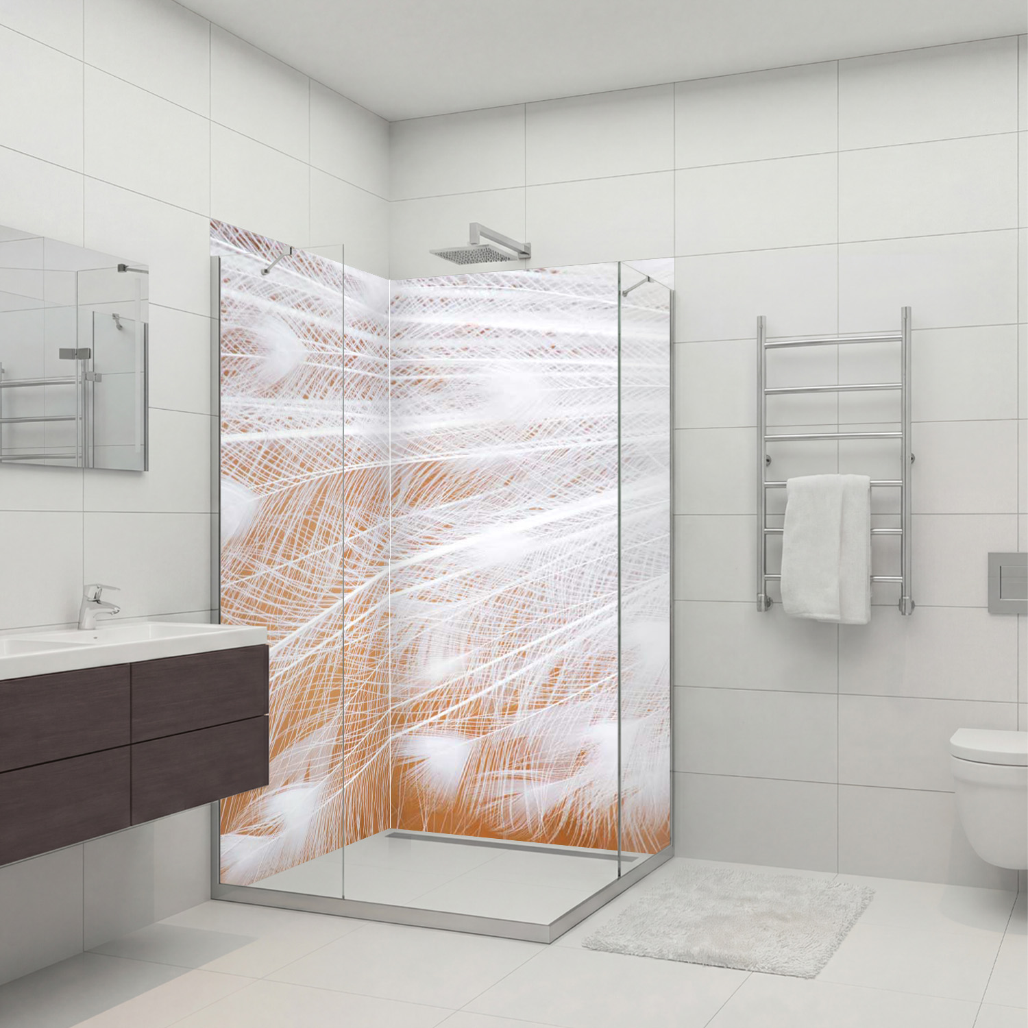 Duschrückwand Boho V2 Motiv