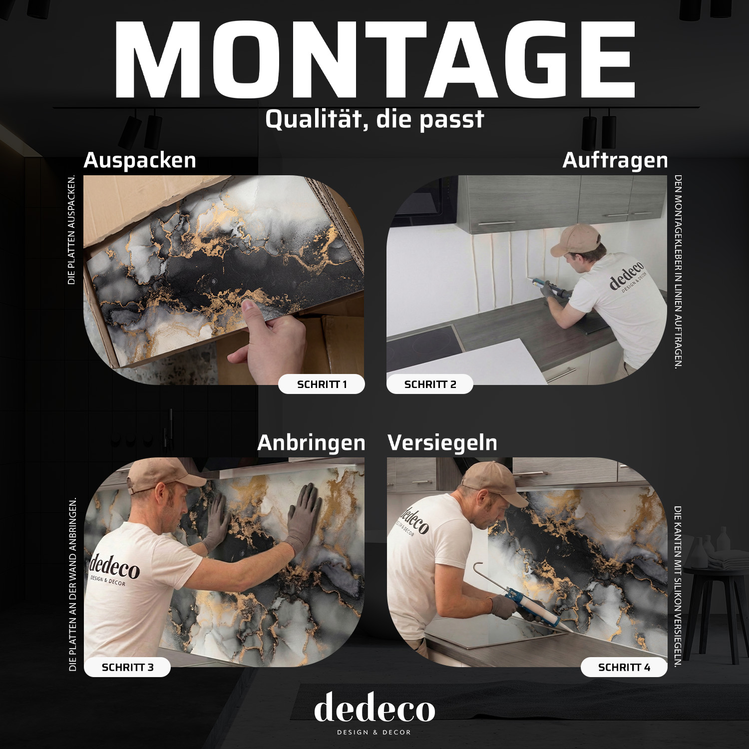 Duschrückwand mit Tropical V1 Motiv, als Badrückwand zum Fliesenersatz