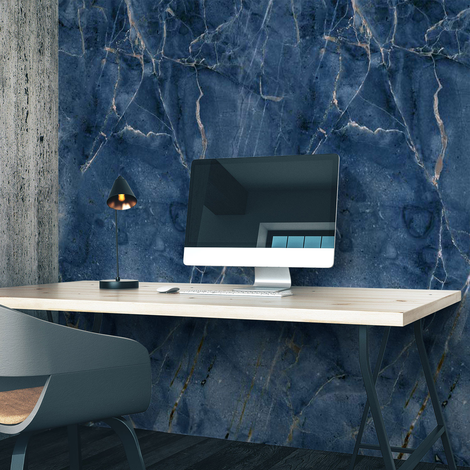 Wandverkleidung für das Büro mit Marmor V6 Motiv