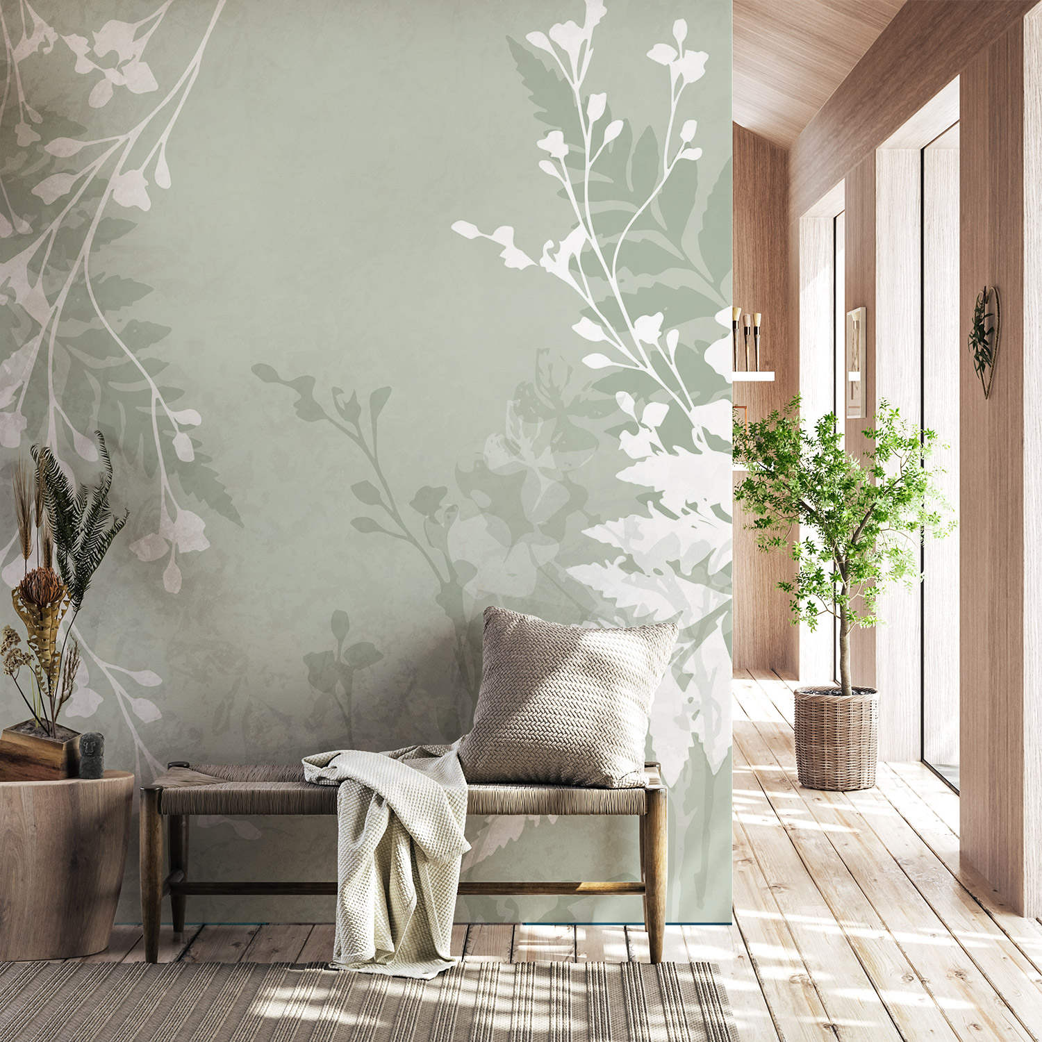 Wandverkleidung für den Flur mit Kunst V6 Motiv
