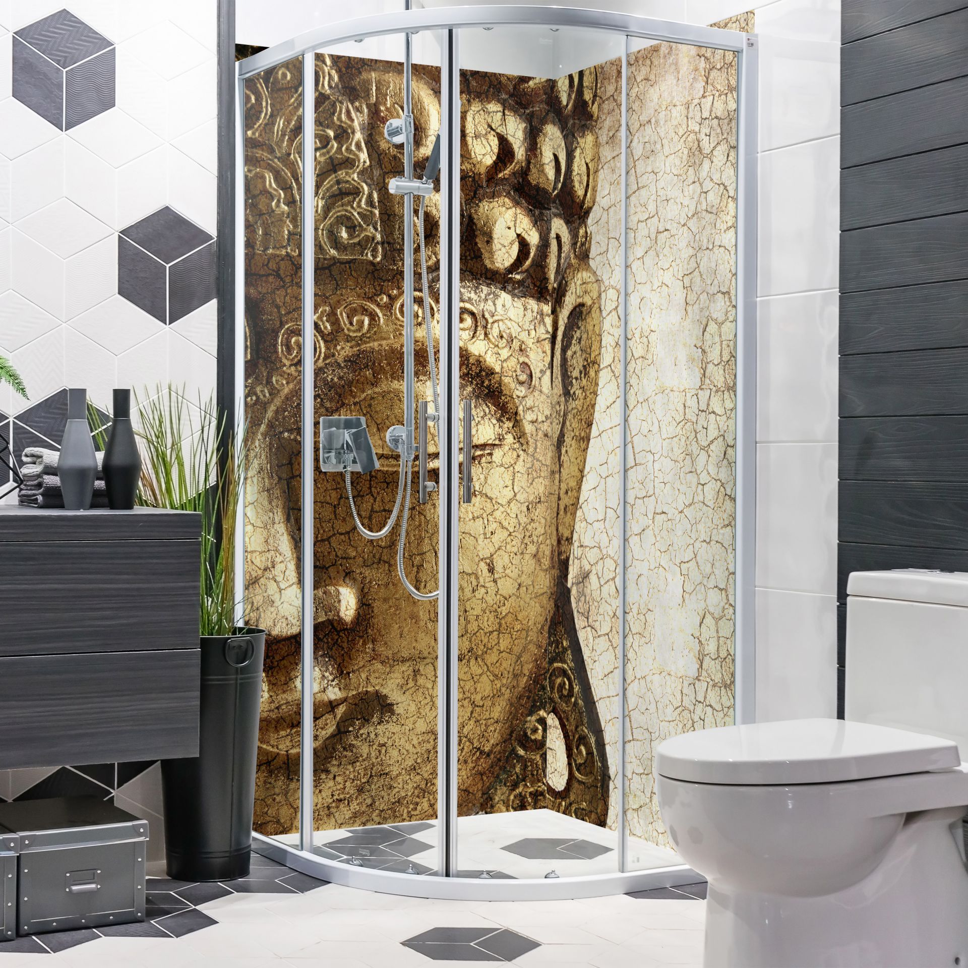 Panneau Mural De Douche Polystar – Imitation Carrelage 3mm – Motiv Plage Jütland – Fabrication Allemande